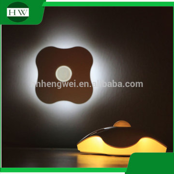 plastic decorative clover usb rechargeable sensor led study reading desk table night light lamp