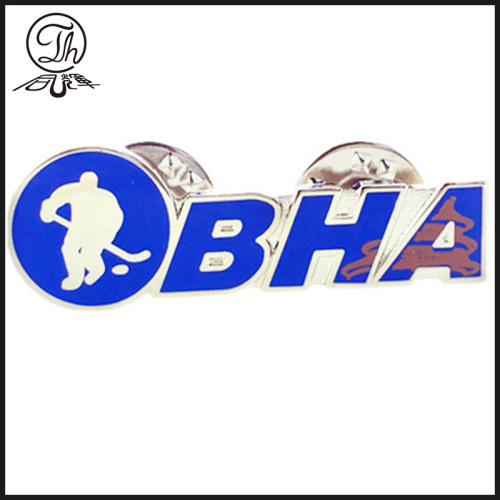 Enamel finish Ice hockey pin badges
