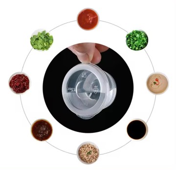 1.5oz Plastic Take Out Container for Restaurant, Hotel, BBQ Sauce, Dipping Sauce, and Condiments