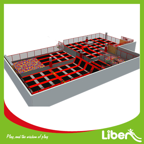 Big indoor commercial elastic indoor trampoline park