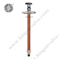 Antifreeze valve with copper tube