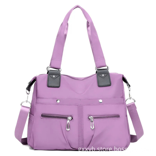 Women's Multi-Pocket Outdoor Travel Business Handbags: Stylish Nylon & Polyester Shoulder Tote Bags