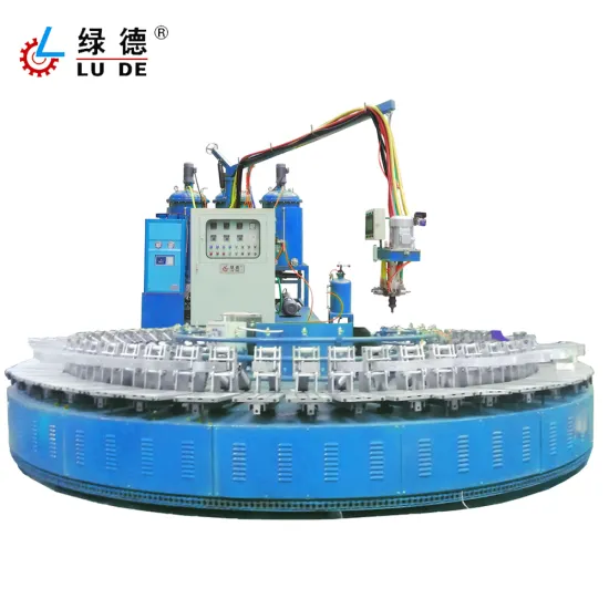 Automatic PU Shoe Insole and Outsole Molding Machine for 36/42/48/60 Stations