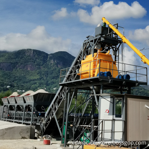 HZS50 Ready Mix Concrete Batch Plant 50m³/h Small Mixer Plant Price in South Africa