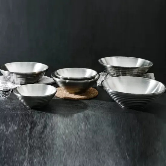 304 Stainless Steel Double Insulated Mixing Bowl