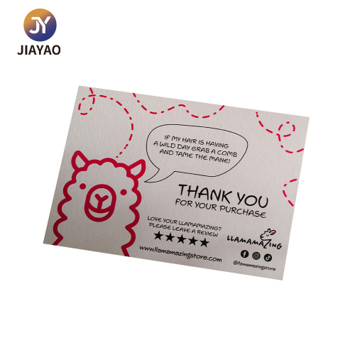 Tarjeta de papel impresa elegante para ocasiones especiales