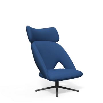 Designer Chair Soft Modern Simple Cafe Office Room Furniture Nordic Style Fabric Home