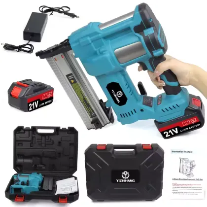 20V Cordless Brushless Nailer Gun for Siding and Electric Brad/Pin Nail Gun Combo