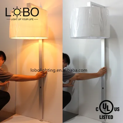 Holiday Inn Hotel Guest Room Bedside Lamp Fabric Shade