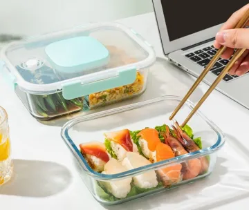 Glass Lunch Box with Divider
