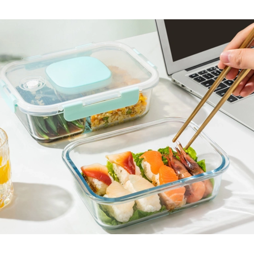 Boîte à lunch en verre avec diviseur