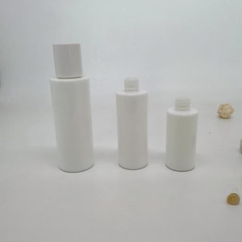 White Glass Bottle Boston Round Bottles Boston Round Opal Glass Bottles with Inner Plugs Manufactory