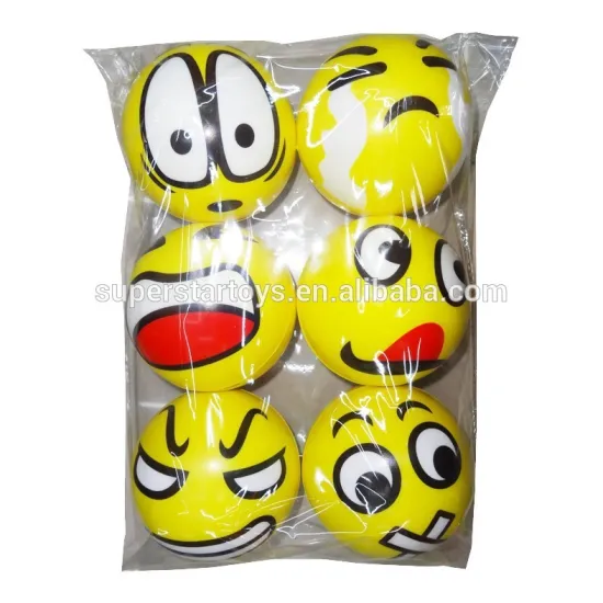 215071139 wholesale PU ball smile face PU ball