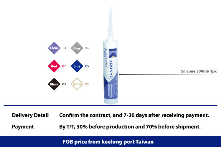 silicone sealant waterproof for engineering plastic