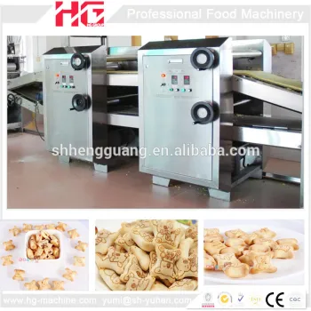 500 Kg per hour easy operation center filling biscuit making machine