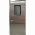 Double-slit stainless steel clean door