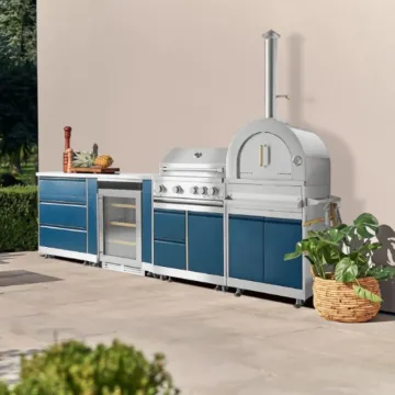 Youya Custom Garden Modular Stainless Steel Outdoor BBQ Kitchen Island Cabinet Set