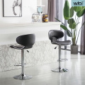 Tabouret de bar moderne pieds en acier inoxydable