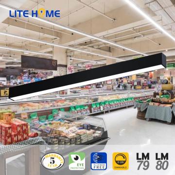 perfil colgante mercado de luz lineal led