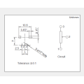 Transparent axis Rotary potentiometer