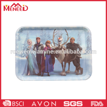 100%melamine food grade square plastic tray