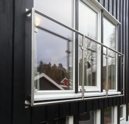 D-shaped glass clamp for 10mm 12mm glass