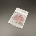 CPE frosted zipper bag for makeup