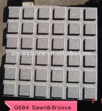 sawn and groove G684 cheap natural granite paving stone