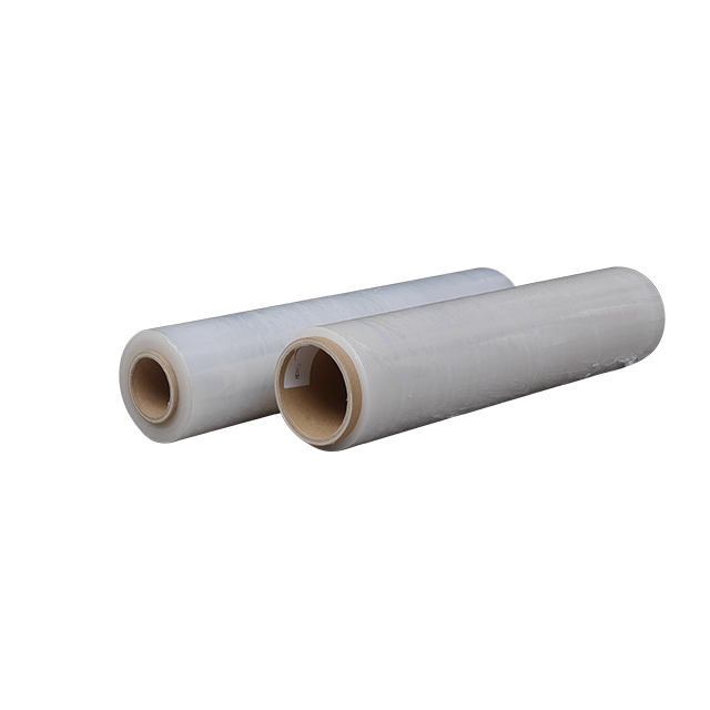 Stretch wrapped transparent film