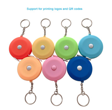 Custom Portable Plastic Mini 150CM Smart Measuring Tape Keychain