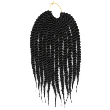 14inch 18inch Thick Senegalese Twist Braids Crochet Hair Prelooped  Braids Synthetic Extension 12Strands/pack