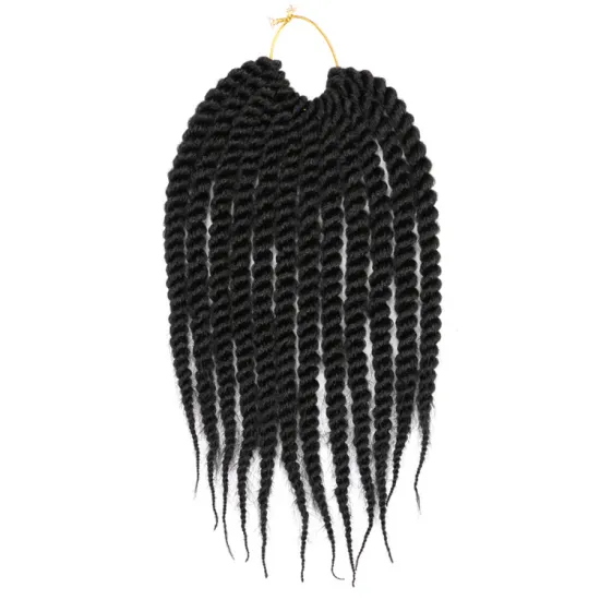 14inch 18inch Thick Senegalese Twist Braids Crochet Hair Prelooped  Braids Synthetic Extension 12Strands/pack