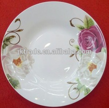 lowest price sale ceramic plate factory in China,bulk cheap porcelain plate, plate serving dishes