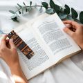 Afrika Kabile Geometrik Desenli Ahşap Kitap Ayracı