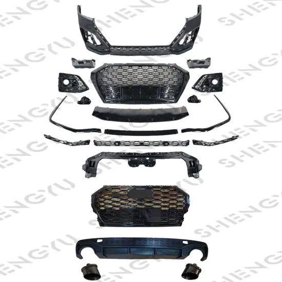 RSQ5 Style Body Kit for Audi Q5 2021-2023 - Front Bumper Assembly with Grille and Rear Lip Spoiler