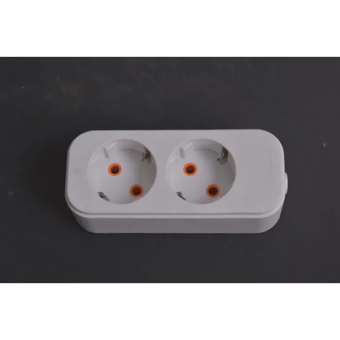 Soket Ekstensi 3-Gang baru dengan 2USB E7003ES-USB