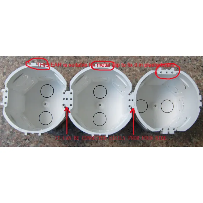 Caja de conexiones montada en la pared de elegancia europea