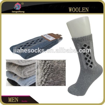 Full terry inside wool men's socks, winter thick 100 wool socks