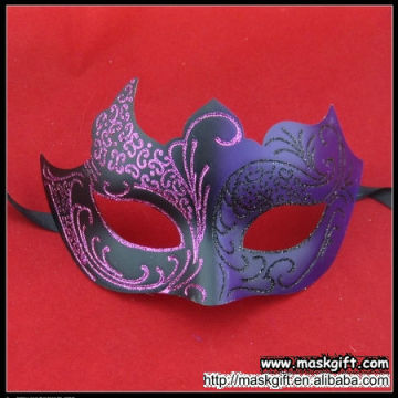 Wholesale Halloween Design Purple And Black Masquerade Party Mask