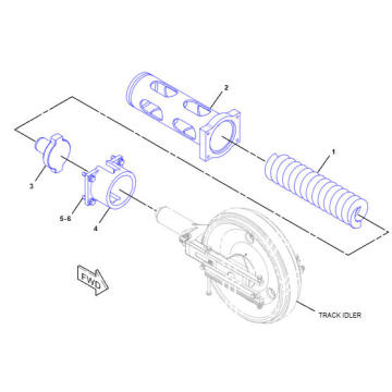 TRACKADJUSTER&RECOILGP D5K 254-0605