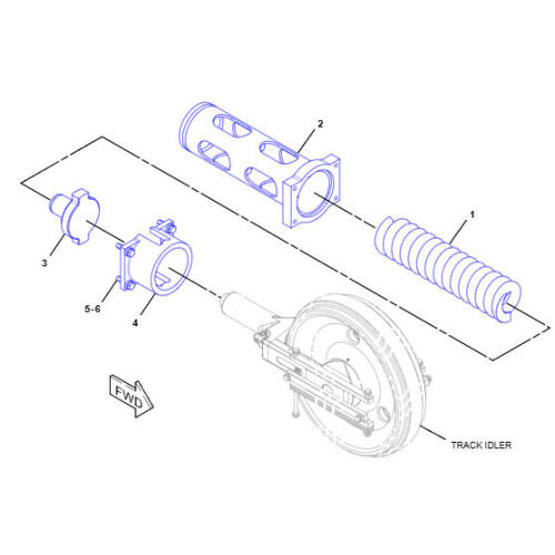 TRACKADJUSTER&RECOILGP D5K 254-0605