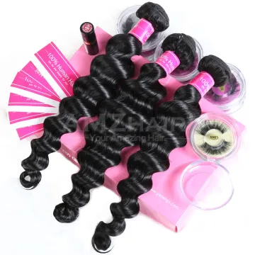 Loose Deep Wave Brazilian Human Remy Hair Bundle Extensions Wholesale Cheap Cuticle Aligned Human Hair Weave Bundle Vendor