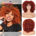 Peruca Afro Kinky Curly Sintética de Cabelo Curto