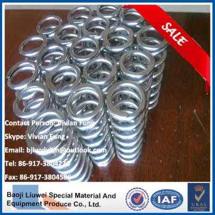 high quality titanium spring from baoji liuwei