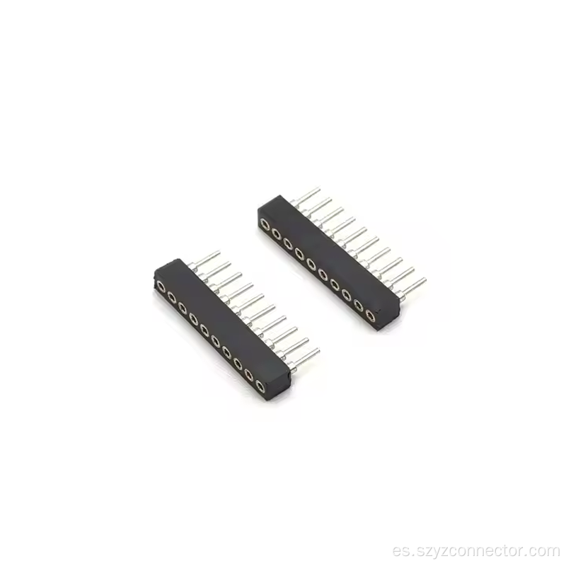 Conector hembra mecanizado con paso de 1,778 mm recto 110P