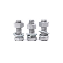 Hex Screw Galvanized Steel Bolt Nut Washer Hexagonal Bolts Manufactory