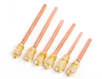 Air Conditioning Valve Tube Filling Suction Control Valve Flare Male Access Valve For HVAC