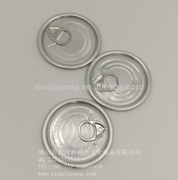 High quality 307 round pull ring recycle aluminum cans cap tin can cover made in china