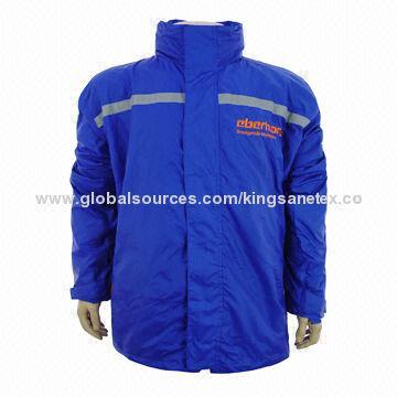 Men's jacket with logo printing, customized styles are accepted