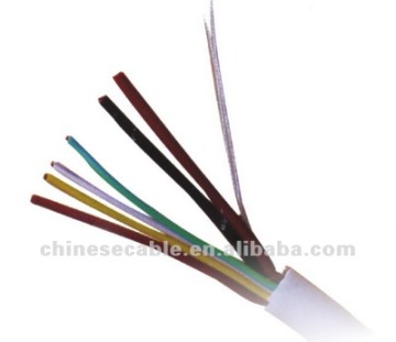 High Quality 0.75mm2 PVC Insulated Solid Copper 6 Core Alarm Cable